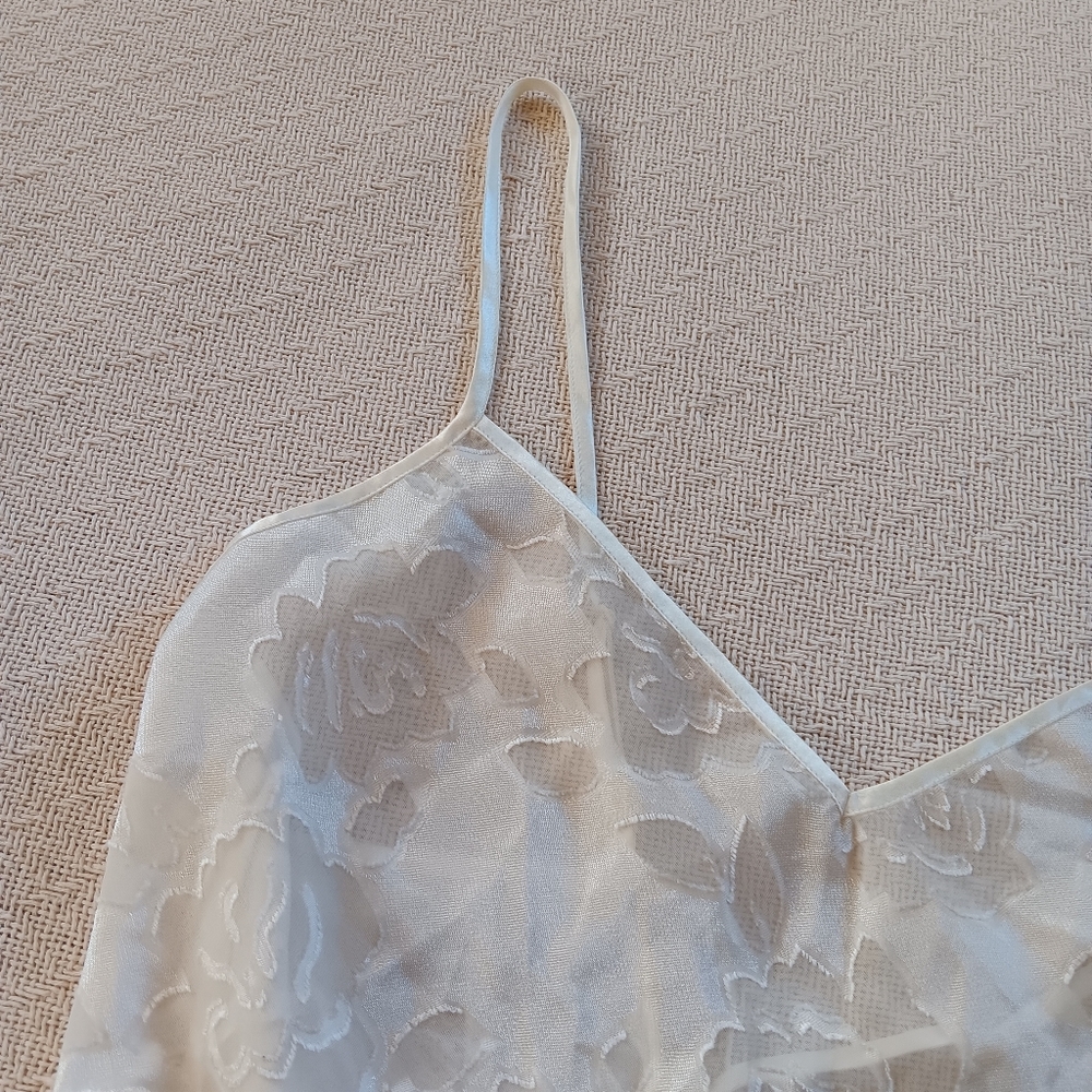 victorias secret ♡ vintage bodysuit gold label large coquette 80s 90s bridal - Picture 3 of 9
